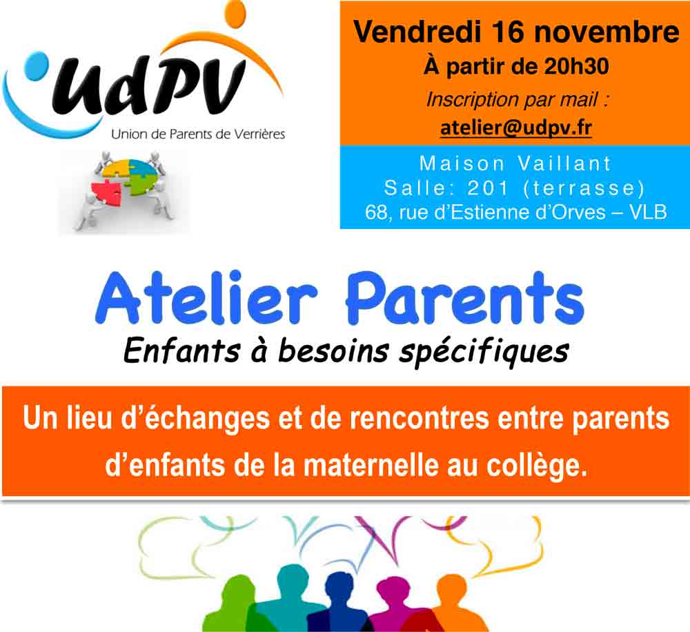 Atelier parents novembre 2018